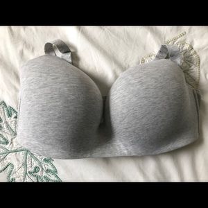 Uniqlo heather grey wirefree bra, 38/40 G/H